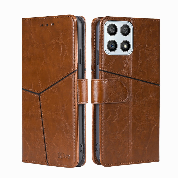 For Honor X30i Geometric Stitching Horizontal Flip Leather Phone Case