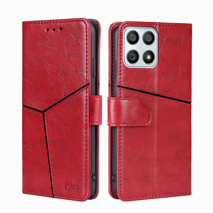 For Honor X30i Geometric Stitching Horizontal Flip Leather Phone Case
