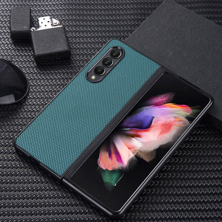 For Samsung Galaxy Z Fold4 5G Nylon Cloth Texture Shockproof PC+TPU Phone Case