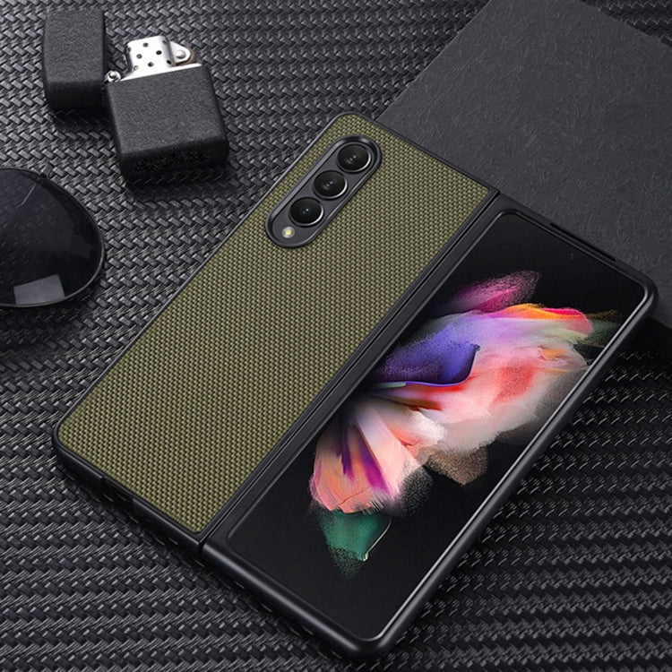 For Samsung Galaxy Z Fold4 5G Nylon Cloth Texture Shockproof PC+TPU Phone Case