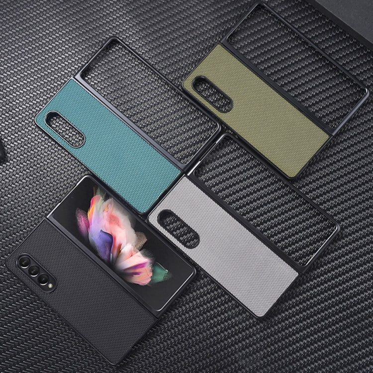 For Samsung Galaxy Z Fold4 5G Nylon Cloth Texture Shockproof PC+TPU Phone Case