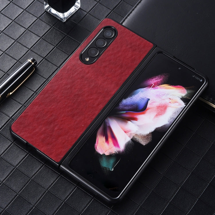 For Samsung Galaxy Z Fold4 5G PU Leather Shockproof Phone Case