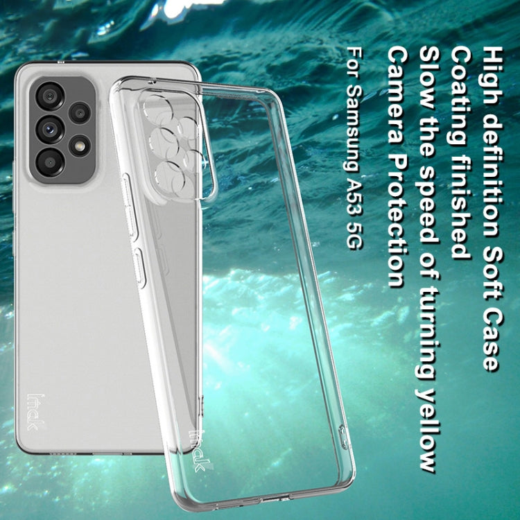 For Samsung Galaxy A53 5G IMAK UX-10 Series Transparent Shockproof TPU Protective Phone Case