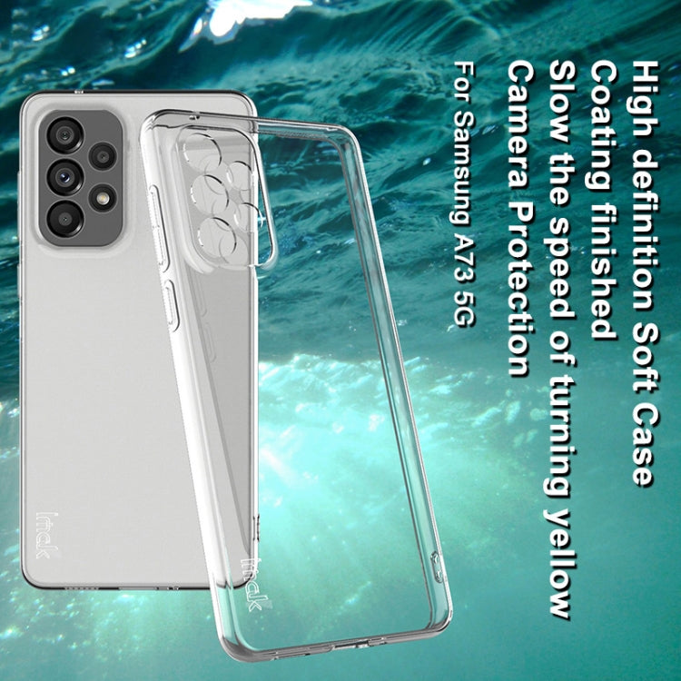 For Samsung Galaxy A73 5G IMAK UX-10 Series Transparent Shockproof TPU Protective Phone Case