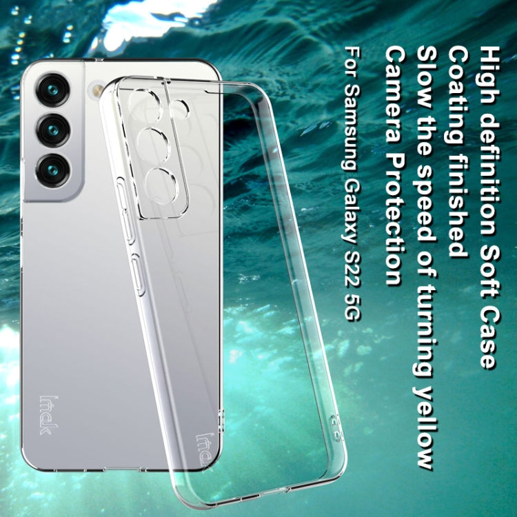 For Samsung Galaxy S22 5G IMAK UX-10 Series Transparent Shockproof TPU Protective Phone Case