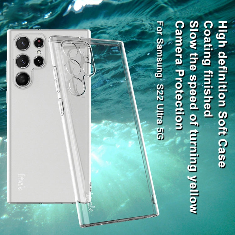For Samsung Galaxy S22 Ultra 5G IMAK UX-10 Series Transparent Shockproof TPU Protective Phone Case