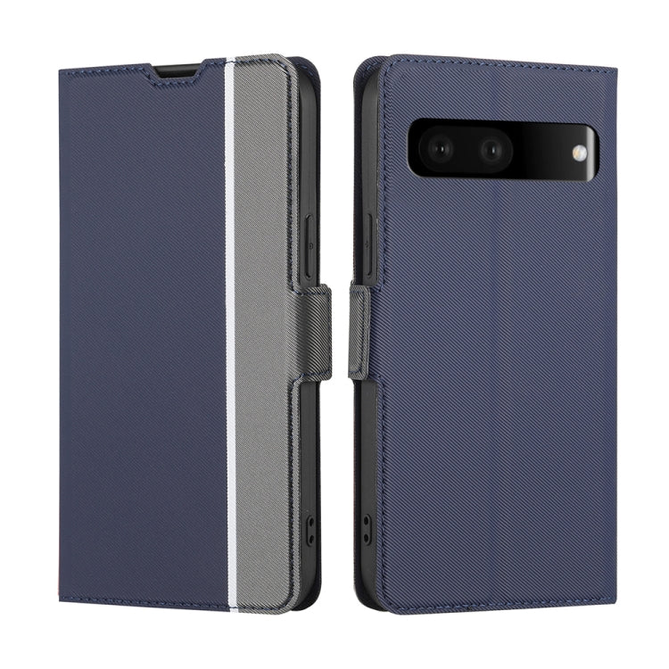 For Google Pixel 7 5G Twill Texture Side Button Leather Phone Case