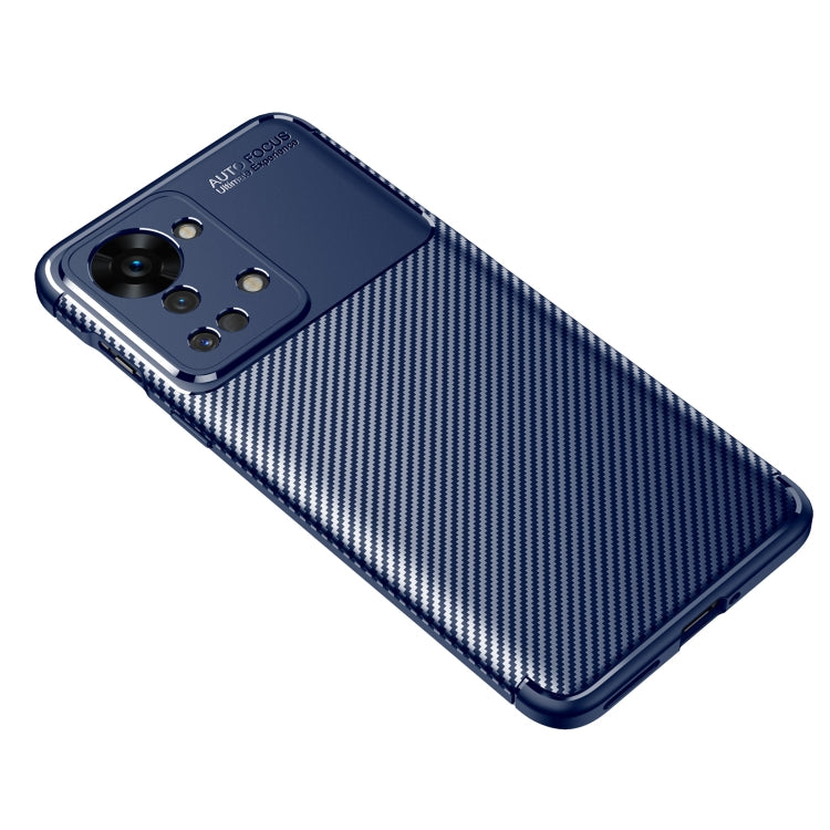 For OnePlus Nord 2T Carbon Fiber Texture Shockproof TPU Phone Case