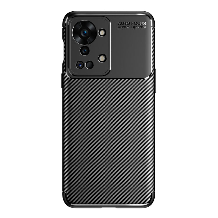 For OnePlus Nord 2T Carbon Fiber Texture Shockproof TPU Phone Case