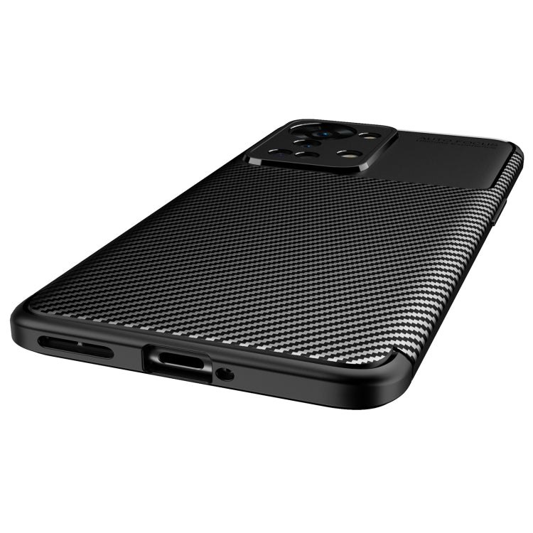 For OnePlus Nord 2T Carbon Fiber Texture Shockproof TPU Phone Case