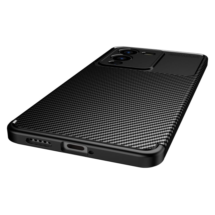 For vivo S15 Carbon Fiber Texture Shockproof TPU Phone Case