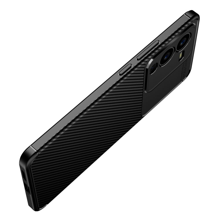 For vivo S15 Carbon Fiber Texture Shockproof TPU Phone Case