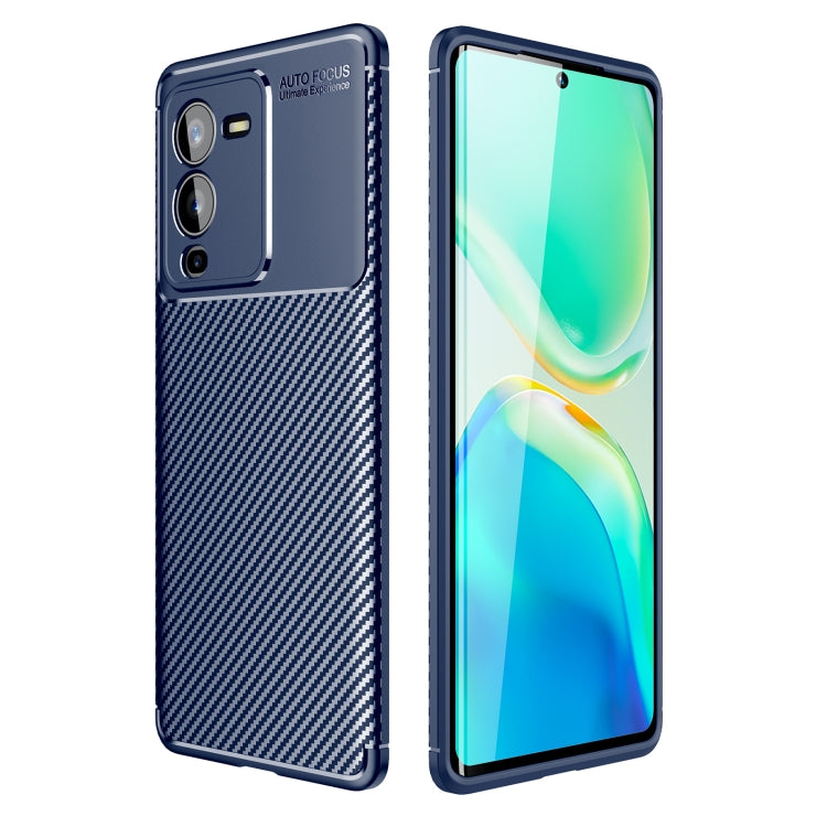 For vivo S15 Pro Carbon Fiber Texture Shockproof TPU Phone Case
