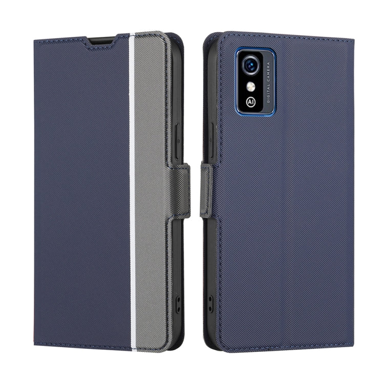 For ZTE Blade L9 Twill Texture Side Button Leather Phone Case