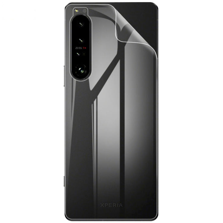 For Sony Xperia 1 IV 2 PCS IMAK 0.15mm Curved Full Screen Protector Hydrogel Film Back Protector