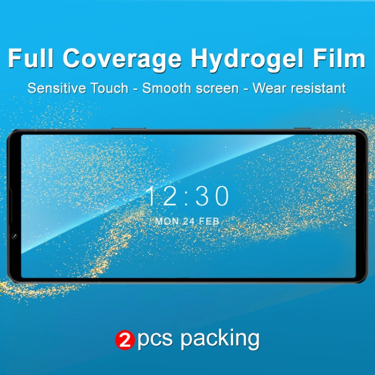 For Sony Xperia 1 IV IMAK 0.15mm Curved Full Screen Protector Hydrogel Film Front Protector