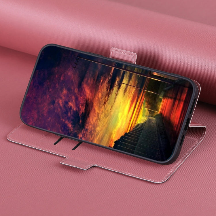 For Samsung Galaxy A72 Twill Texture Side Button Leather Phone Case