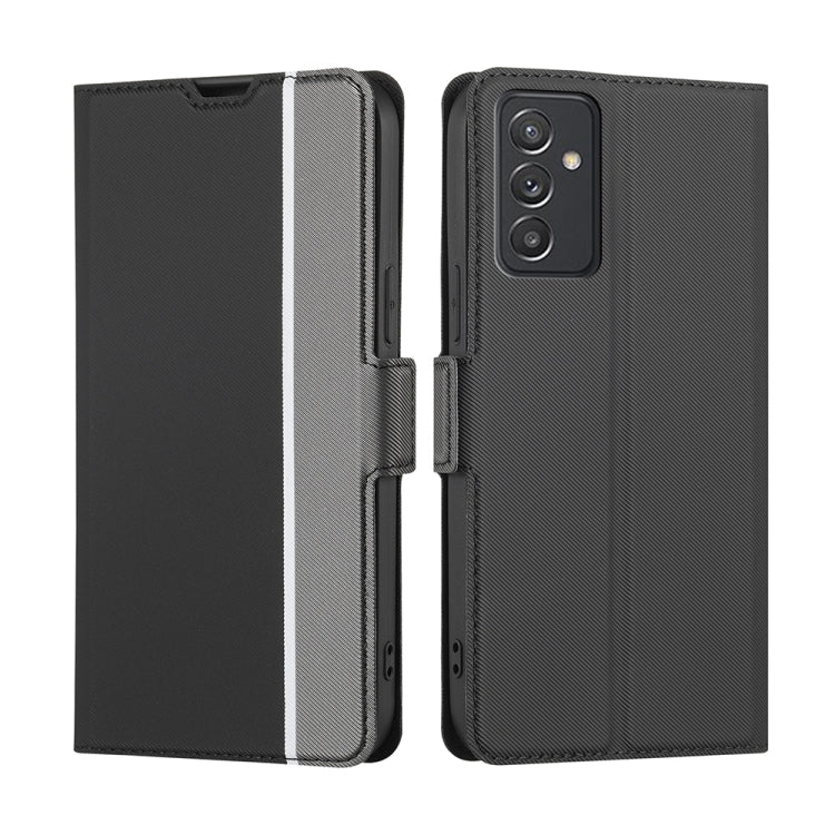 For Samsung Galaxy A82 5G / Quantum 2 Twill Texture Side Button Leather Phone Case