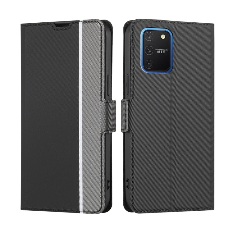 For Samsung Galaxy S10 Lite / A91 / M80s Twill Texture Side Button Leather Phone Case