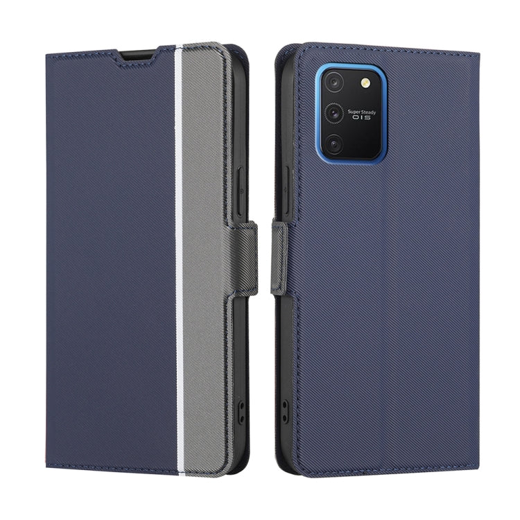 For Samsung Galaxy S10 Lite / A91 / M80s Twill Texture Side Button Leather Phone Case