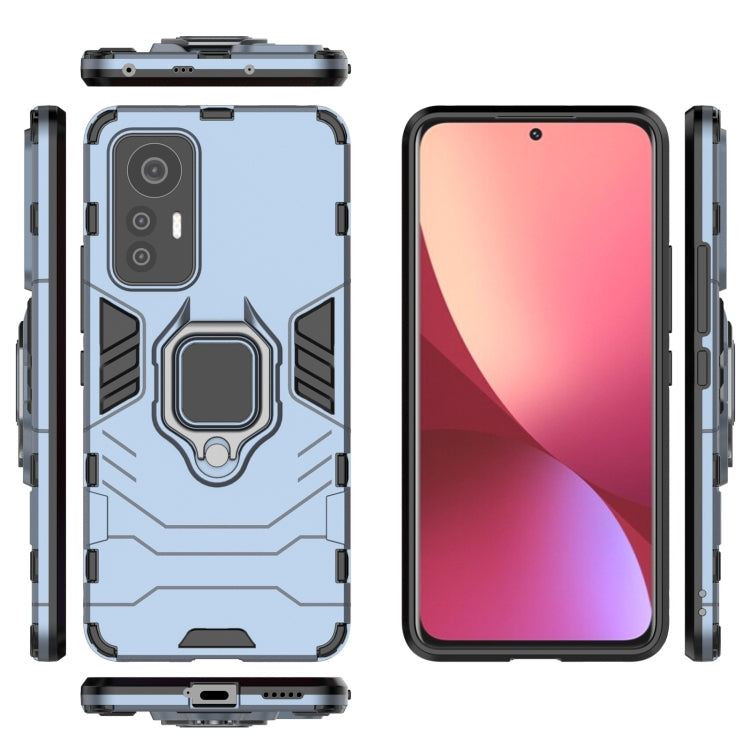 For Xiaomi 12 Lite Shockproof PC + TPU Phone Case with Magnetic Ring Holder