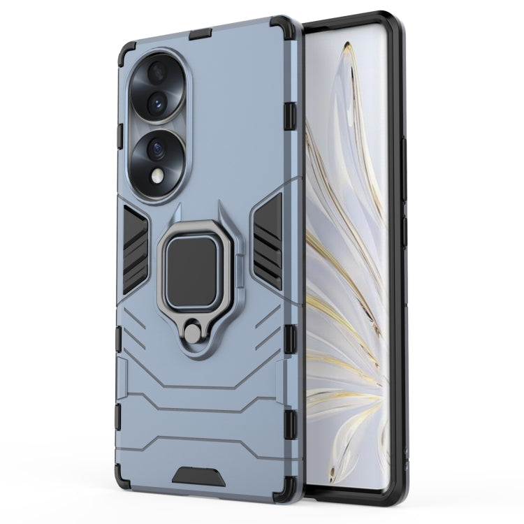 For Honor 70 5G Shockproof PC + TPU Phone Case with Magnetic Ring Holder