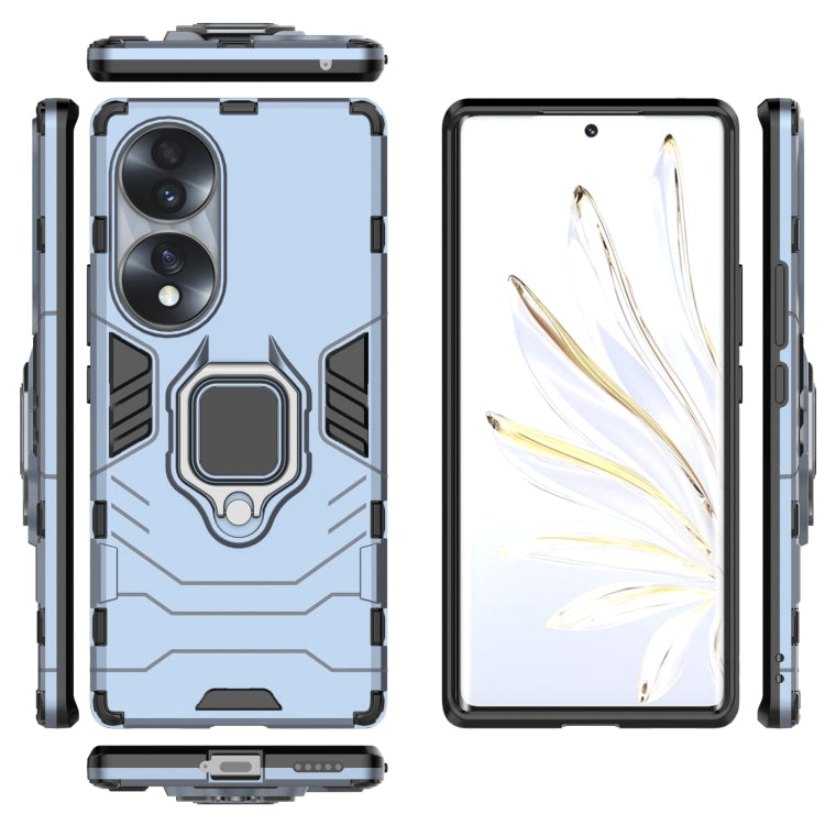 For Honor 70 5G Shockproof PC + TPU Phone Case with Magnetic Ring Holder