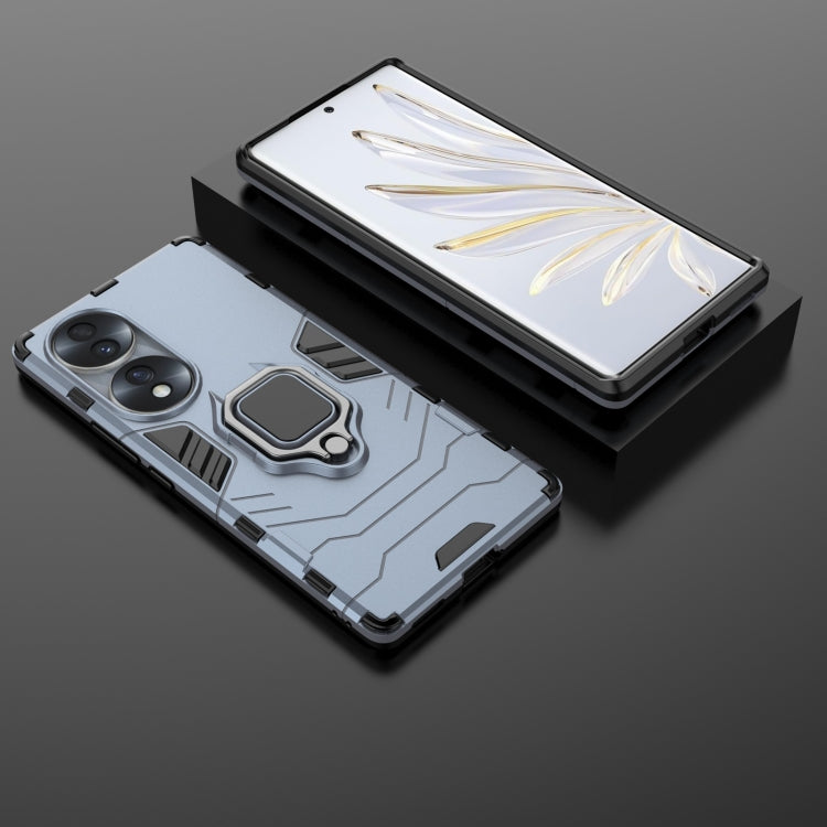 For Honor 70 5G Shockproof PC + TPU Phone Case with Magnetic Ring Holder