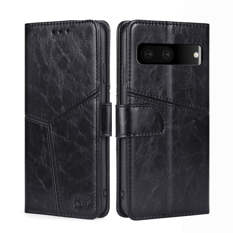 For Google Pixel 7 5G Geometric Stitching Horizontal Flip TPU + PU Leather Phone Case