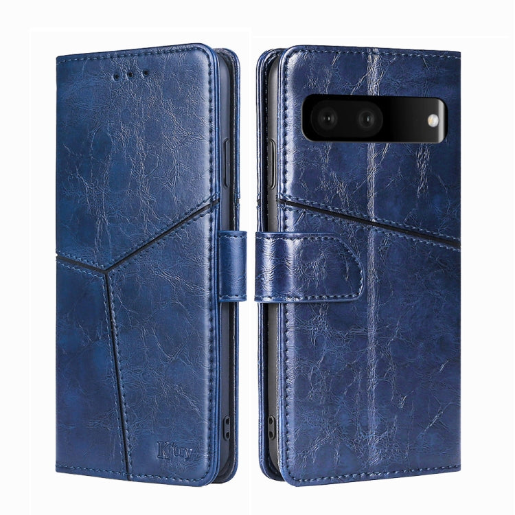 For Google Pixel 7 5G Geometric Stitching Horizontal Flip TPU + PU Leather Phone Case