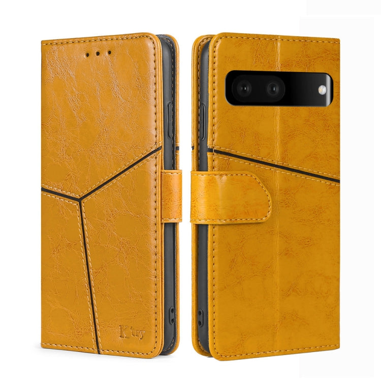 For Google Pixel 7 5G Geometric Stitching Horizontal Flip TPU + PU Leather Phone Case