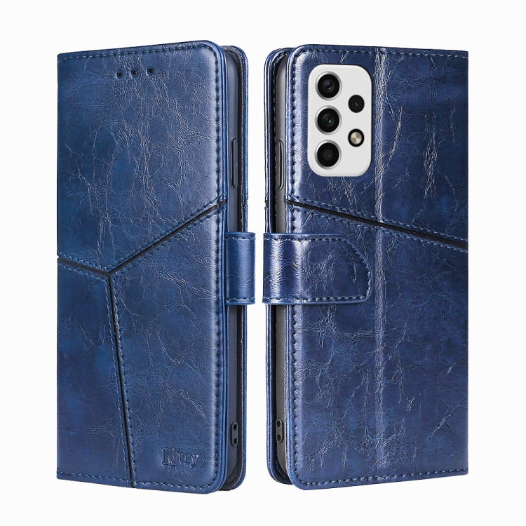 For Samsung Galaxy A23 5G Geometric Stitching Horizontal Flip TPU + PU Leather Phone Case