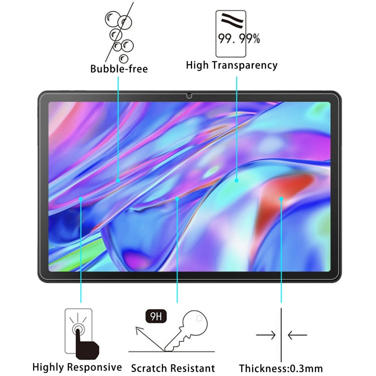 2 PCS 9H 2.5D Explosion-proof Tempered Tablet Glass Film For Lenovo Pad 2022 / M10 Plus Gen 3 10.6 / Redmi Pad 10.61
