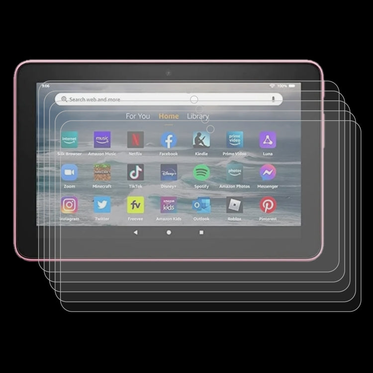 25 PCS 9H 2.5D Explosion-proof Tempered Tablet Glass Film For Amazon Kindle Fire 7 2022