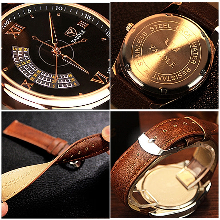 YAZOLE 337 Three Second Hand Waterproof Quartz Watch