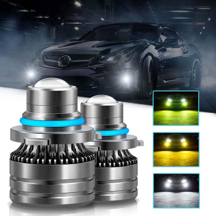 1 Pair 9006 3000K Golden Light DC 9-30V 20W 2500LM Car LED Canbus Fog Bulbs