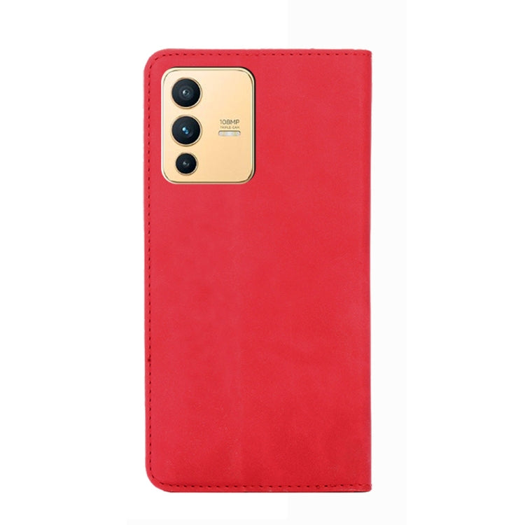 For vivo S12 / V23 5G Skin Feel Magnetic Horizontal Flip Leather Phone Case