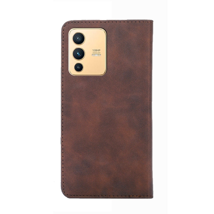 For vivo S12 / V23 5G Skin Feel Magnetic Horizontal Flip Leather Phone Case