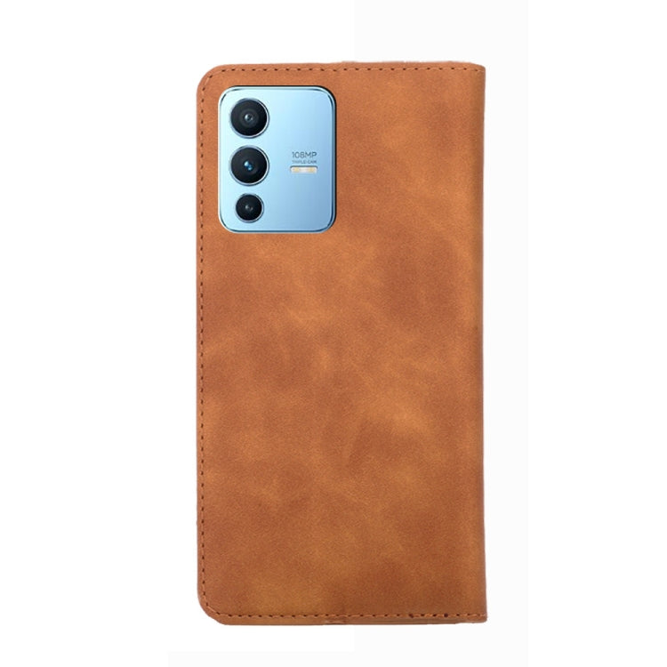 For vivo S12 Pro 5G / V23 Pro Skin Feel Magnetic Horizontal Flip Leather Phone Case