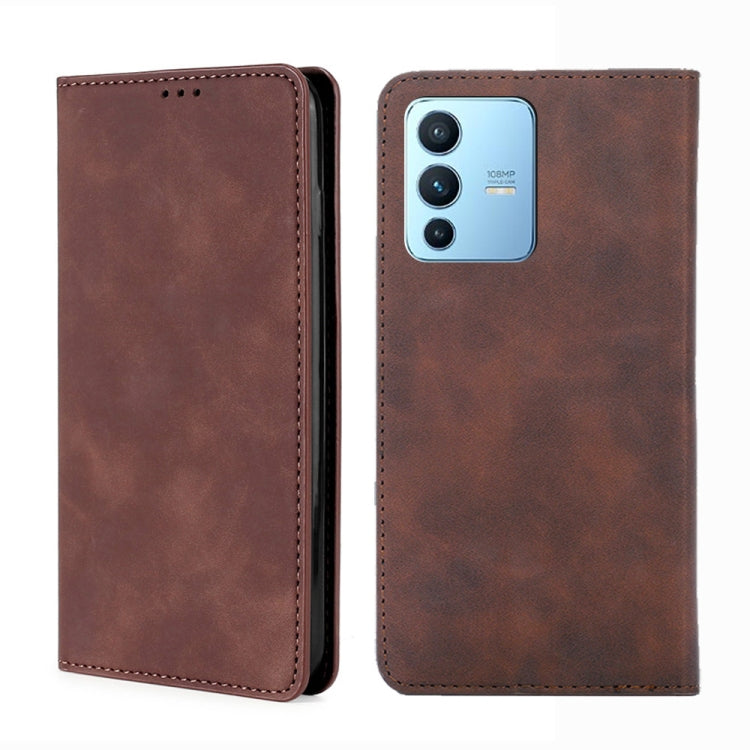 For vivo S12 Pro 5G / V23 Pro Skin Feel Magnetic Horizontal Flip Leather Phone Case