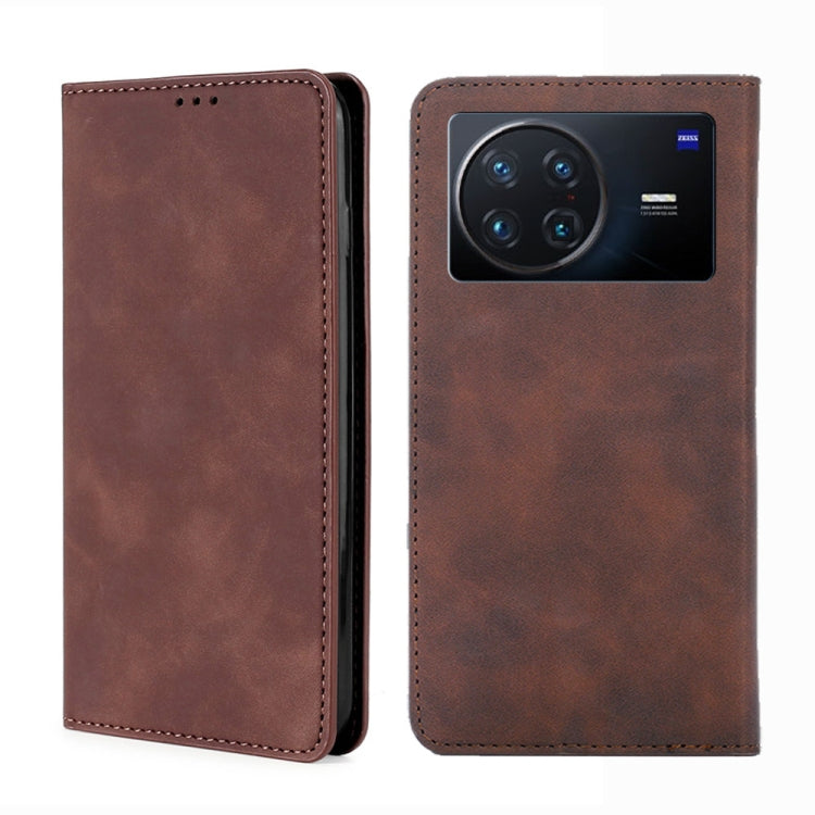 For vivo X Note 5G Skin Feel Magnetic Horizontal Flip Leather Phone Case