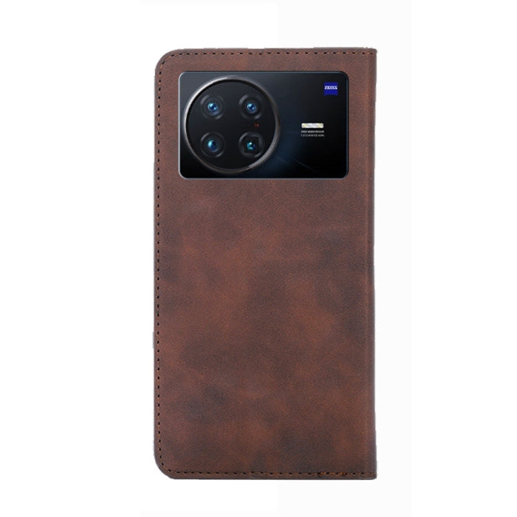 For vivo X Note 5G Skin Feel Magnetic Horizontal Flip Leather Phone Case