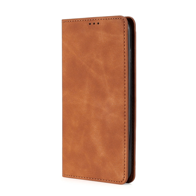 For vivo Y55s 5G Skin Feel Magnetic Horizontal Flip Leather Phone Case