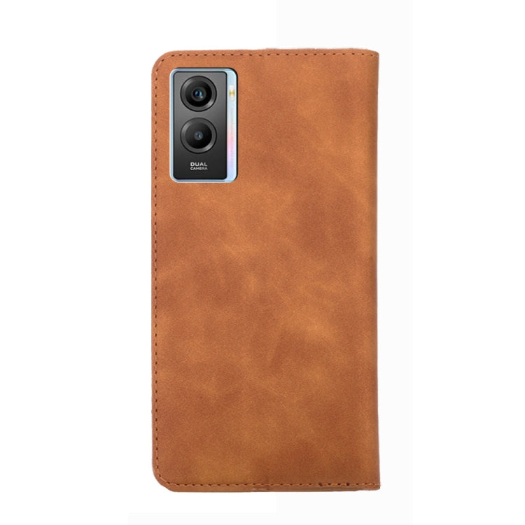 For vivo Y55s 5G Skin Feel Magnetic Horizontal Flip Leather Phone Case