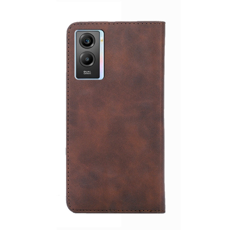 For vivo Y55s 5G Skin Feel Magnetic Horizontal Flip Leather Phone Case