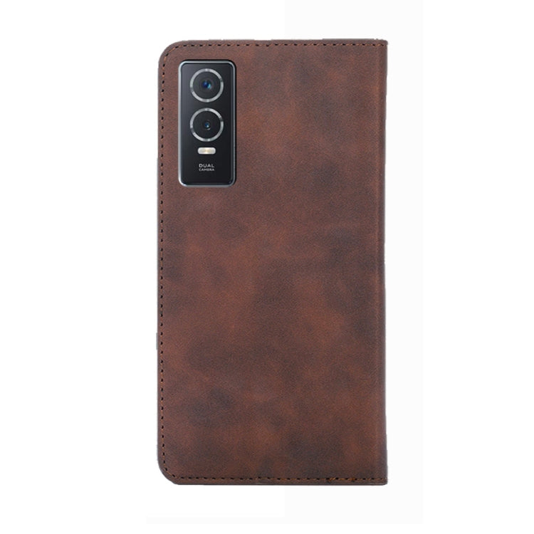 For vivo Y76s / Y74s Skin Feel Magnetic Horizontal Flip Leather Phone Case