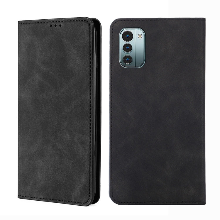 For Nokia G21 / G11 Skin Feel Magnetic Horizontal Flip Leather Phone Case