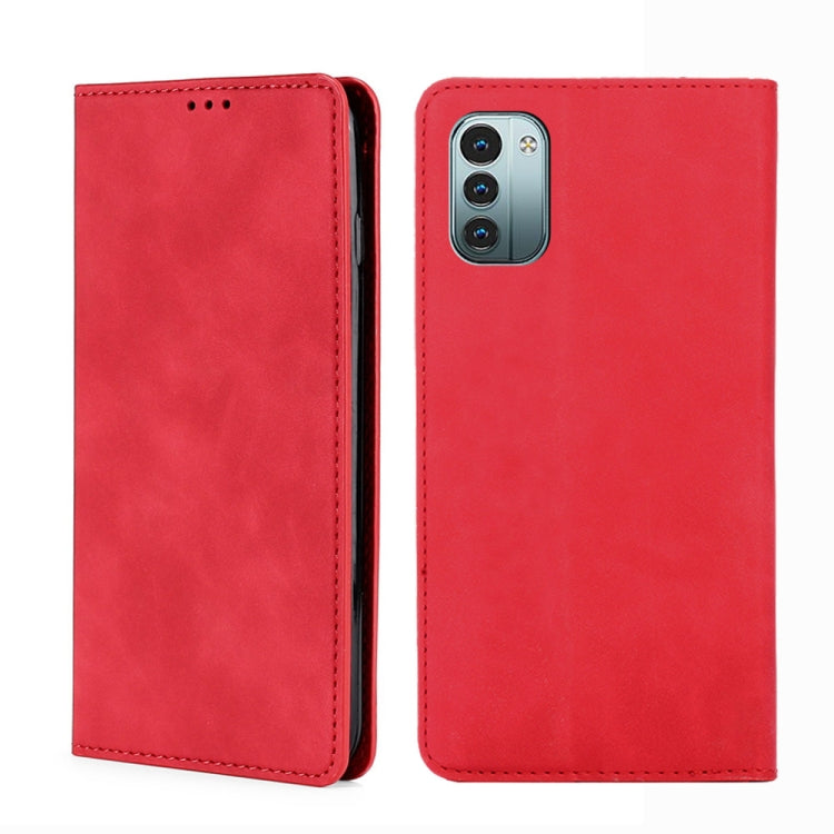 For Nokia G21 / G11 Skin Feel Magnetic Horizontal Flip Leather Phone Case