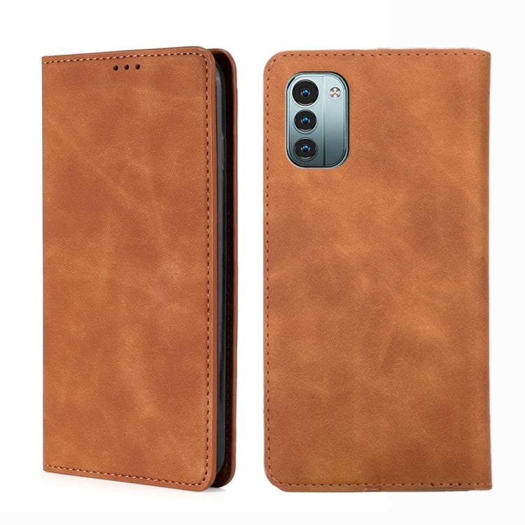 For Nokia G21 / G11 Skin Feel Magnetic Horizontal Flip Leather Phone Case