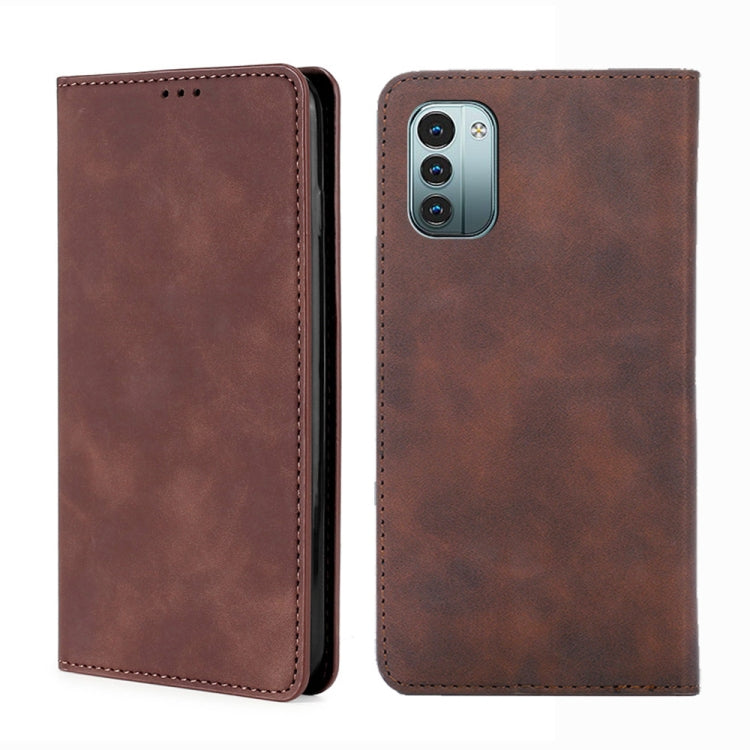 For Nokia G21 / G11 Skin Feel Magnetic Horizontal Flip Leather Phone Case